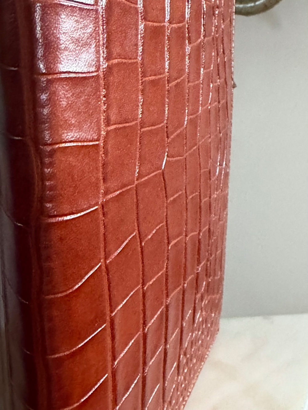 🤩 🤎 NWT Brahmin Sample Chestnut Baypoint Leather Journal Notebook 🤎🤩 - Picture 5 of 9